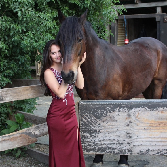 PromGirl Dresses & Skirts - Maroon prom dress